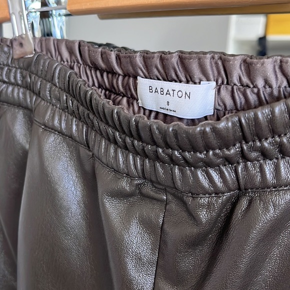 Aritzia Babaton faux leather pants. Size 8. - Picture 3 of 3